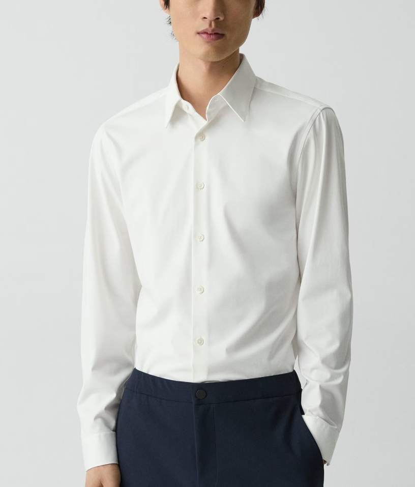 Theory Sylvain Shirt in Structure Knit