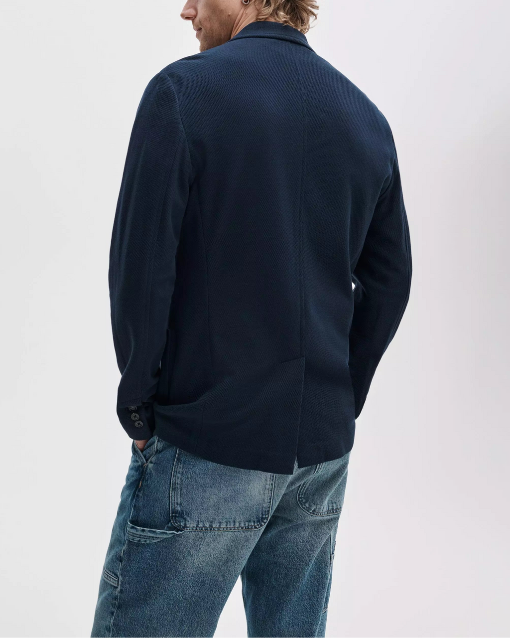 Rag & Bone Skeleton Knit Pique Blazer