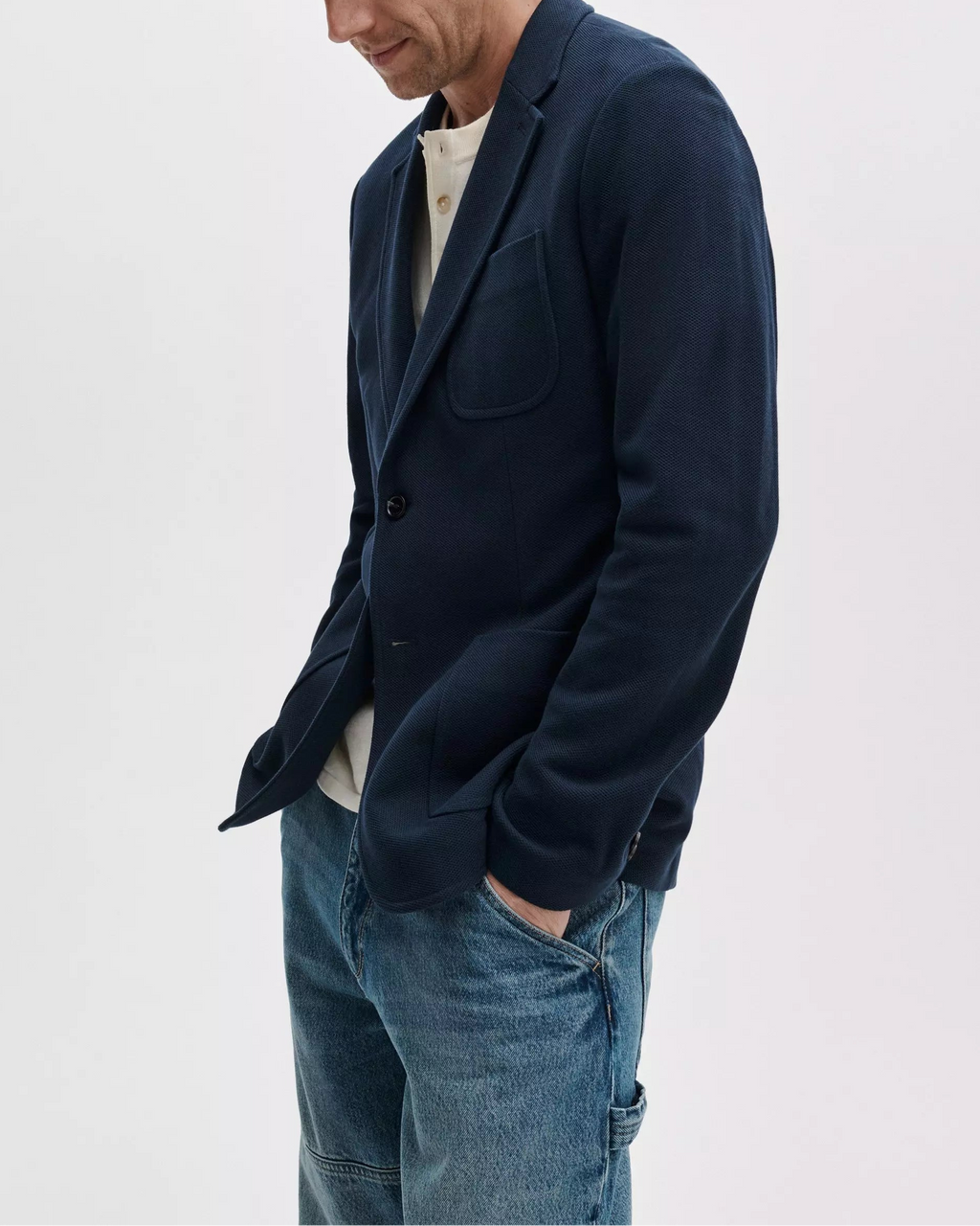 Rag & Bone Skeleton Knit Pique Blazer