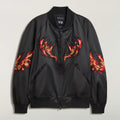 Y-3 Embroidered Graphic Satin Souvenir Jacket