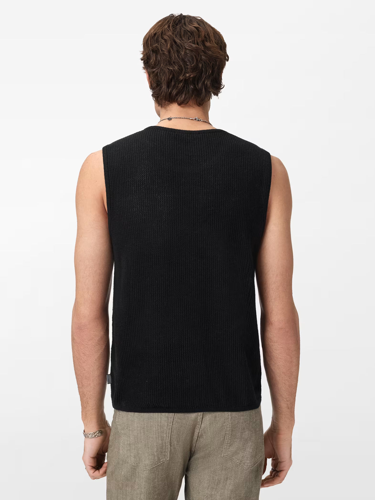John Varvatos Beaumont Sweater Mesh Tank