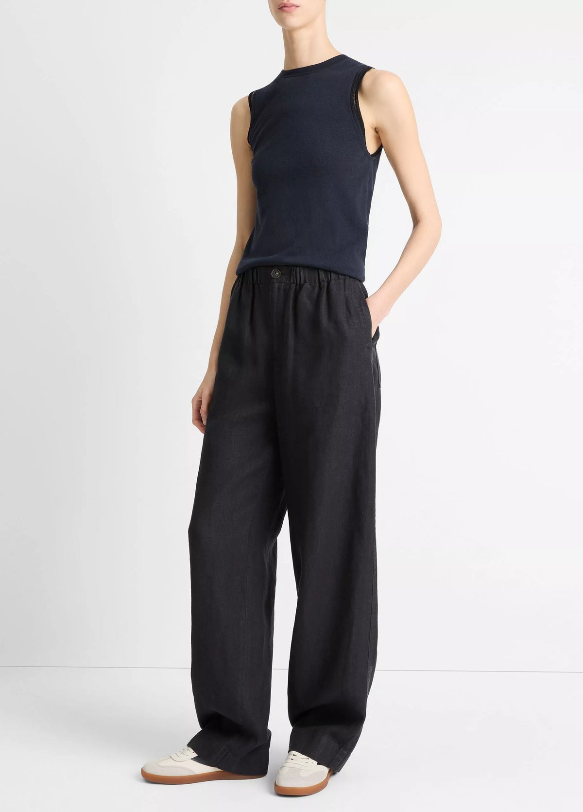 Vince Hemp Low-Rise Utility Pant