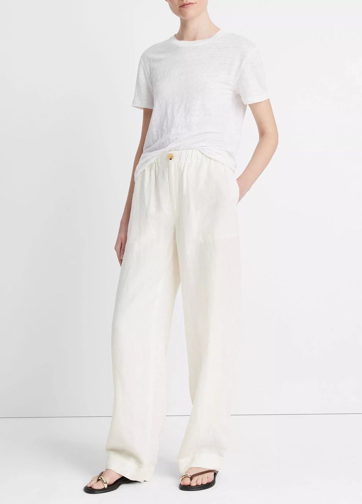 Vince Hemp Low-Rise Utility Pant