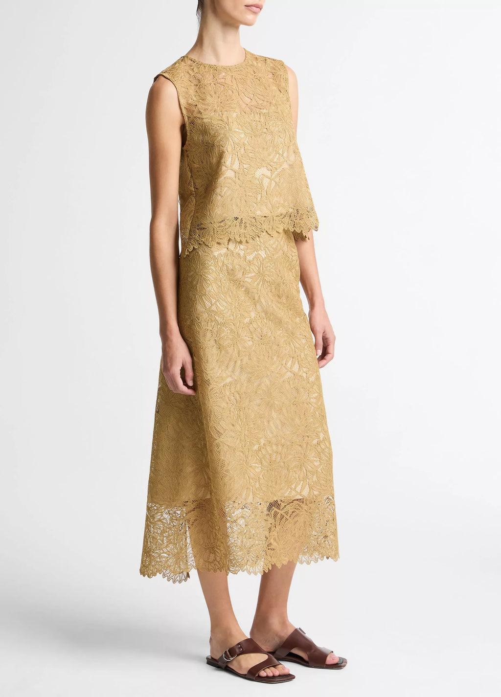 Vince Lace Slip Skirt
