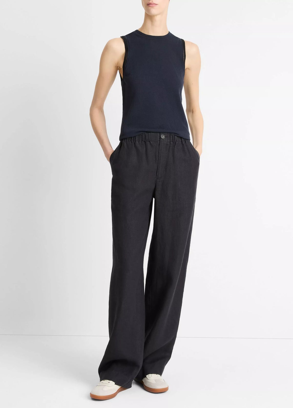 Vince Hemp Low-Rise Utility Pant