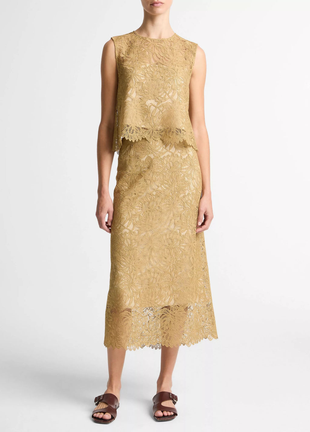 Vince Lace Slip Skirt