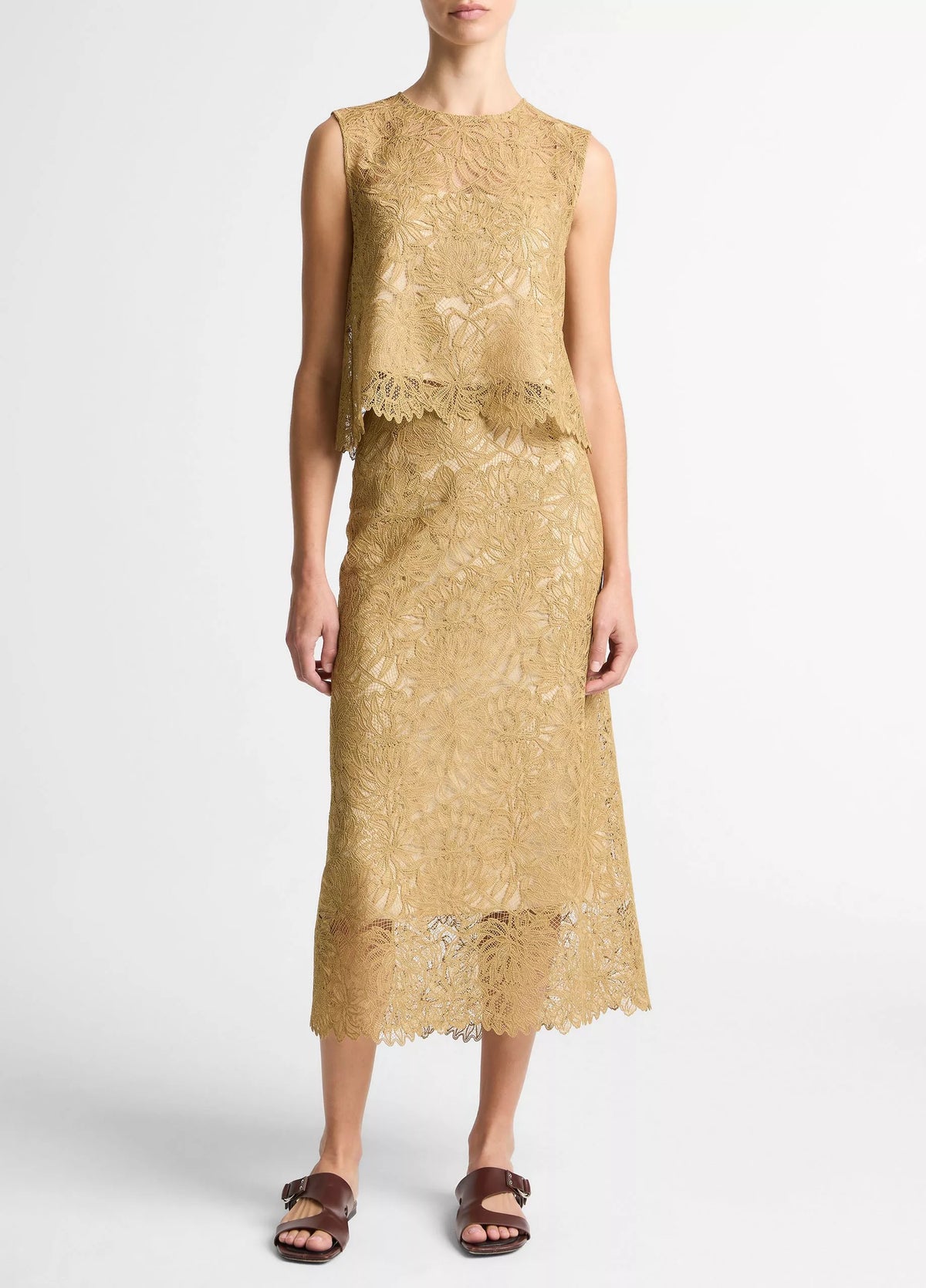 Vince Lace Slip Skirt