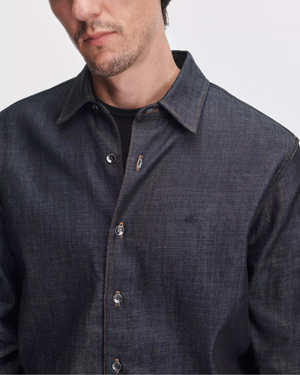 Rag & Bone Raw Denim Shirt