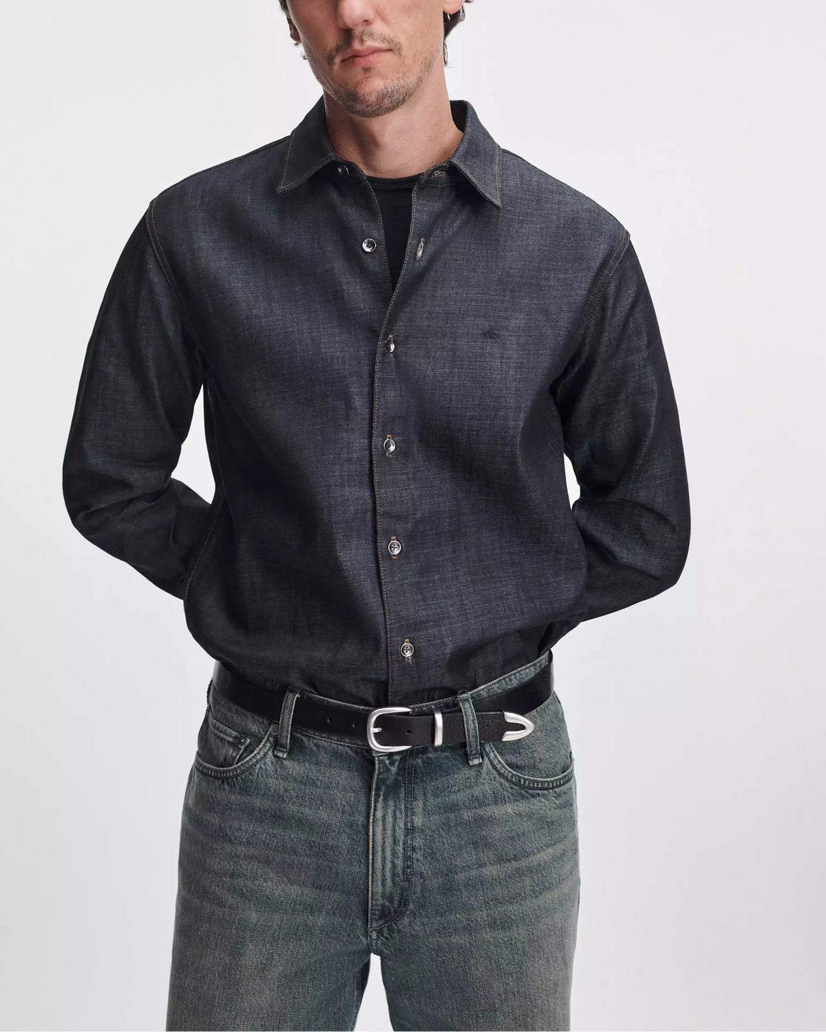 Rag & Bone Raw Denim Shirt