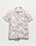 Billy Reid Short Sleeve Textural Tropical Roses Treme Shirt