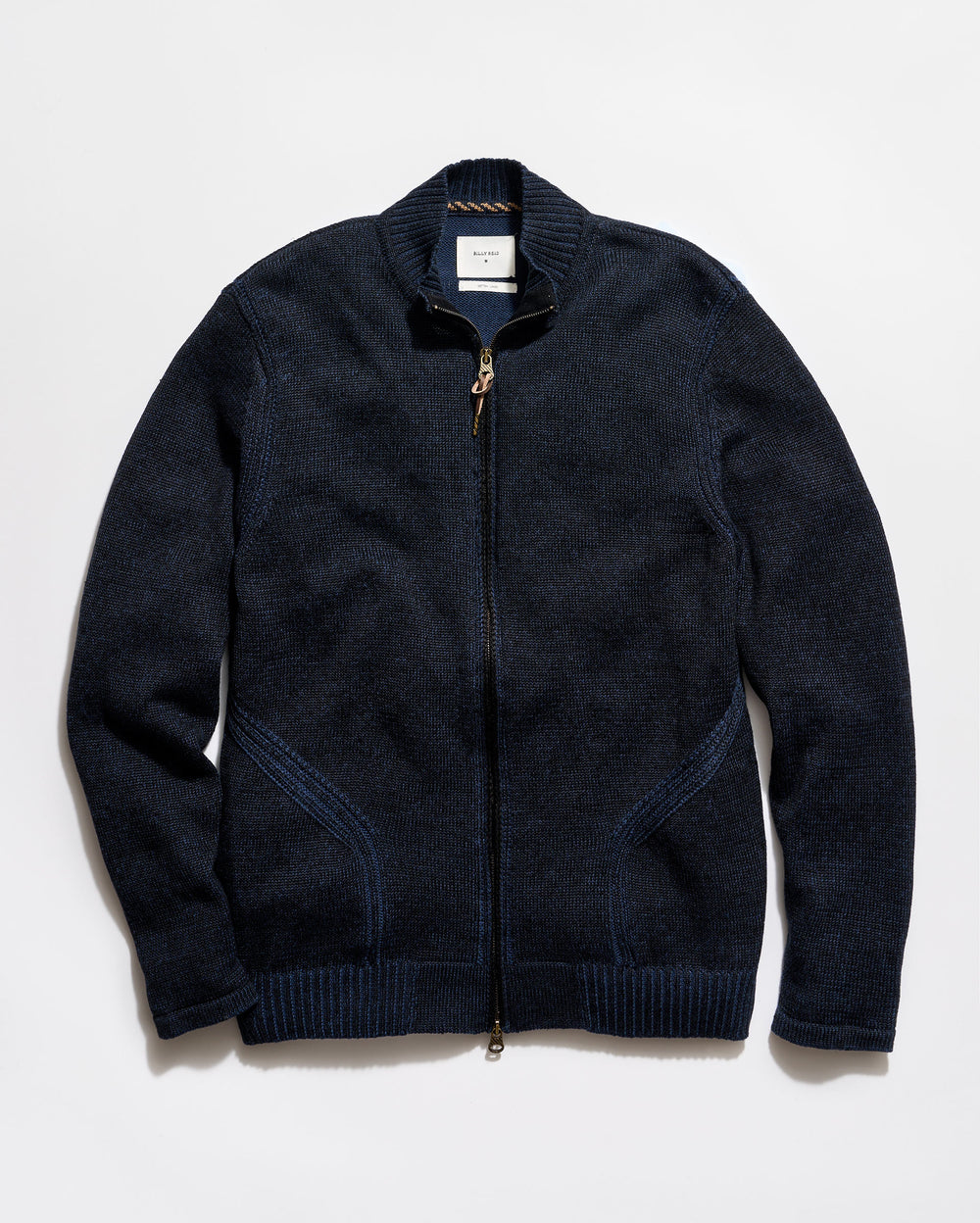Billy Reid Linen Sweater Track Jacket