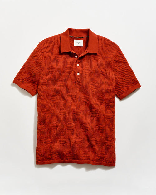 Billy Reid Diamond Sweater Polo